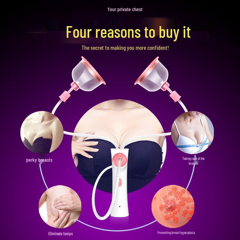 Electric Vibration Heated Breast Massager for Home Breast Care and Enhancement