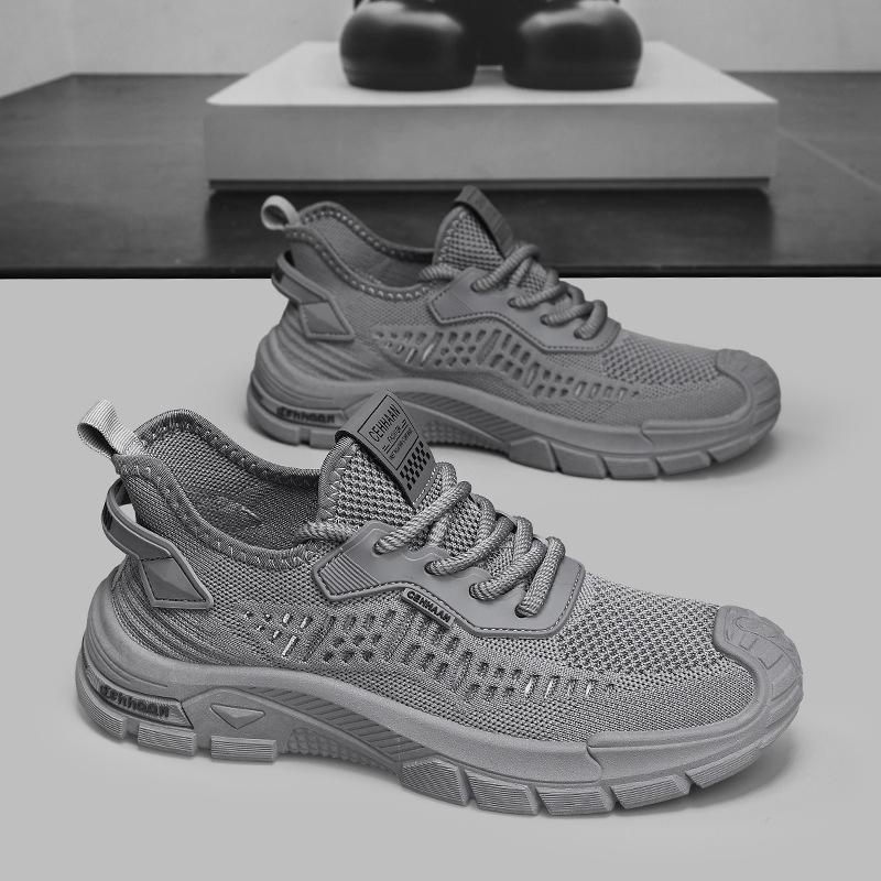 

Internet celebrities popular coconut shoes summer thin soft-soled fly-woven men s shoes Para shoes youth casual walking driving shoes 44 серый