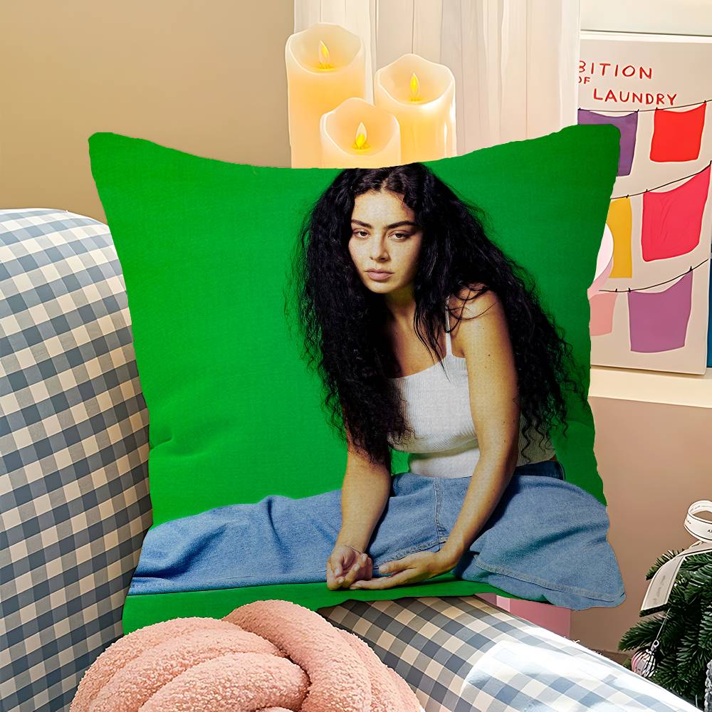 Singer C-Charli X-Xcx Pillow Cover For Bedroom Room And Living Room Sofa Decorative Cushion Cover