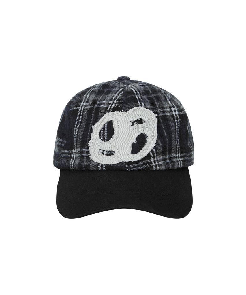 Aejeuon Check Patch Ball Cap