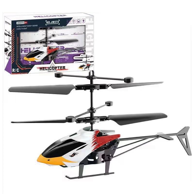 

Rechargeable Rc Helicopters Drone Toys Induction Hovering Safe Fall-Resistant Mini Helicopters Toys Gifts No Remote Control