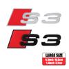 Car Body Rear Trunk ABS S3 S4 S5 S6 S7 S8 Badge Sticker Decor Auto Emblem Modification Accessories For  Audi A3 A4 B8 8P A6 C7 8V
