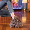 Leather inner height increase cm dad shoes women's spring and autumn new thick-soled height increase versatile casual velvet sports shoes