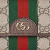 Gucci Ophidia Logo Classic Canvas Wallet Women Wallet Beige Dark-Brown 838485-FAE0L-9746