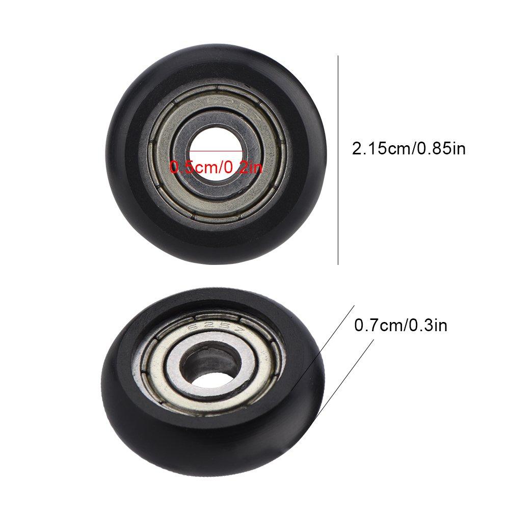 9 Stück 3D-Drucker Kunststoff-Riemenscheibe Linearlager Aluminium-Riemenscheiben Radlager, Linearlager-Riemenscheibe für 3D-Drucker