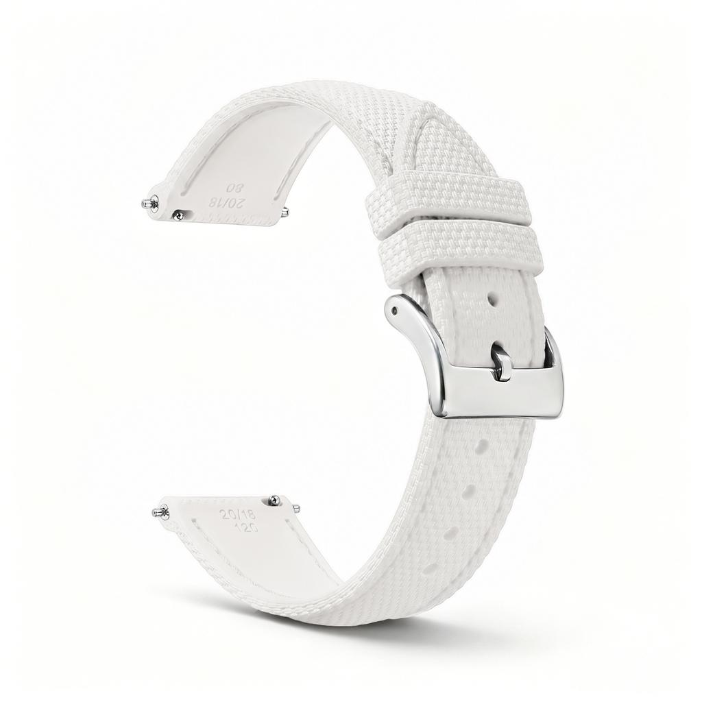 Sailcloth Fkm Watch Strap 18/19/20/21/22/23/24MM Fluororubber Watchband Quick Release Waterproof Sport Watch Band for Men