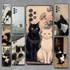 1 Stück Süße Schwarz-Weiß-Katze Handyhülle Für Samsung S25,S24,S21,S22,S23,S30,Ultra,S20,Plus,Fe,Lite,Note,10,9,5G Schwarze Hülle