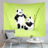 Cute Panda Print Tapestry Cartoon Style Animals Tapestry Creative Wall Hanging Decor Tapestries Bedroom Home Living Room Dorm