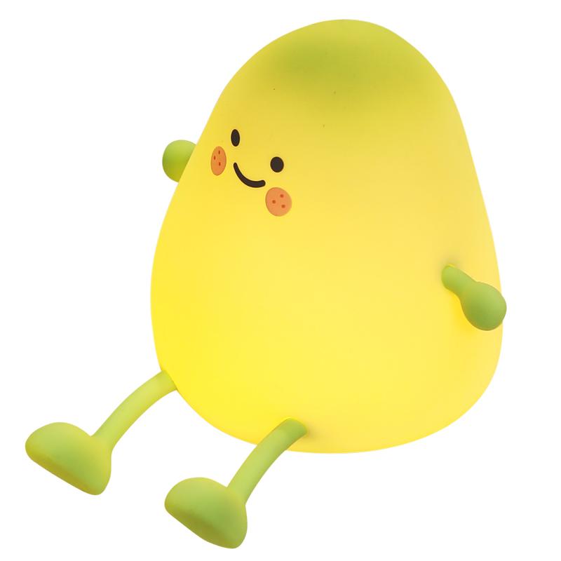 

Ночной светильник Mango Silicone Night Light Timed Sleeping Atmosphere Decompression Pat Night Light Creative Ornament Mobile Phone Holder 123 *122 *111 mm зелёный