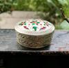 925 Silver Handmade Trinket Kajal Casket Jewelry Box , Surma Kumkum Sindoor Container, Floral Oval Shape 7.5 X 2.5 Cm Dia 18 Gm Temple Pooja
