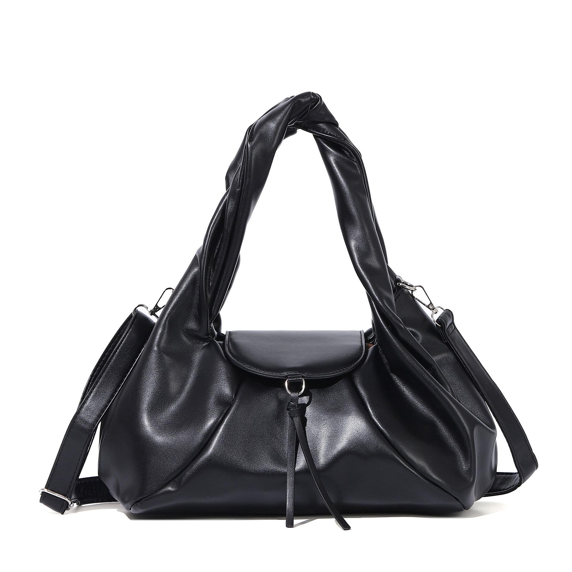 Women s Large-Capacity Pleated Shoulder Bag – Versatile Crossbody for Sports, Fitness, and Commuting