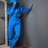 Women Solid Color Loose Long Sleeve Hooded Jumpsuit V Neck Wide Leg Pants Suit Autumn Winter Casual Outfit