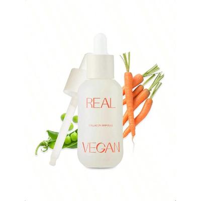 KLAVUU Real Vegan Kollagen Ampull 30 ml | Drivs Av Högkoncentrerat Veganskt Kollagen | Tränger Djupt In I Huden För Intensiv Återfuktning
