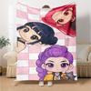 K?Pop Demon Hunters Multi-purpose Blanket Warmthful Decor Suitable for Sofa Couch Office Bed Picnics Four Seasons Multipurpose Digital