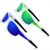2pairs Sports Sunglasses for Men Lightweight Night Vision Male Shades Cycling Driving Fishing Fashion Mirror Sunglass