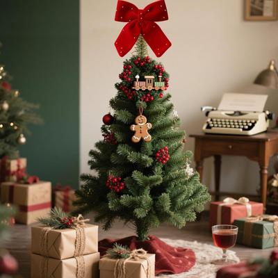 Christmas Toppers For Trees Velvet Large Ornaments Red Bow Tree Topper Christmas Ornaments For Indoor Outdoor Party Home Decor