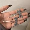 2Pcs/Set  Retro Dragonfly Hair Clip For Women, Fashionable Bangs, Side Hair Accessories, Niche Design, Side Clip Hair Accessories