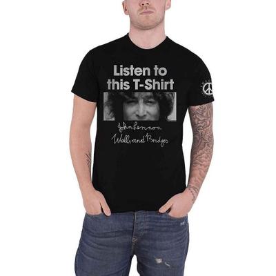 John Lennon Unisex Adult Listen Lady Cotton T-Shirt