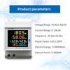 Din Rail Digital Power Energy Meter LCD AC 40-300V 100A Voltmeter Ammeter Volt Watt Kwh Frequency Power Factor Meter Ampermeter