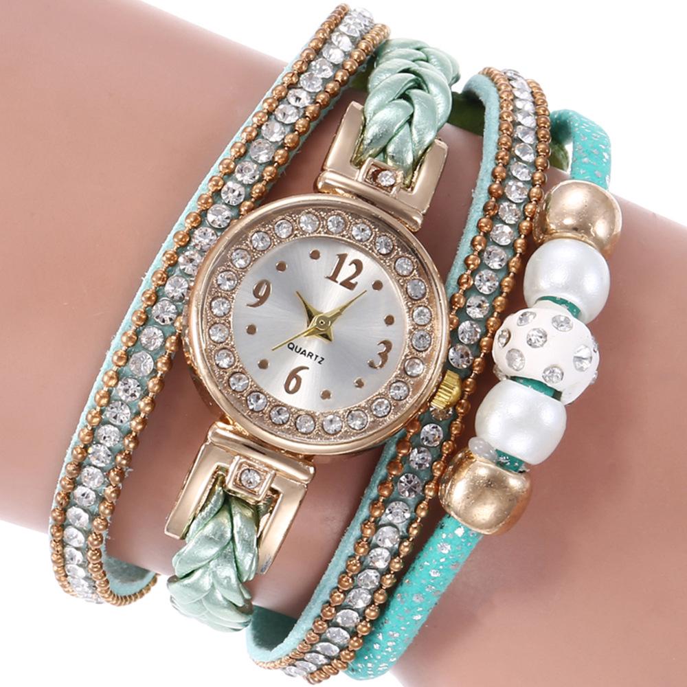 Eksplozja gorący pierścień bransoletka zegarek damski zegarek ze stopu diamentu cyfrowy zegarek damski ulubiony zegarek kwarcowy