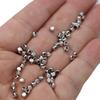 80Pcs 3Mm Silver Plated Copper Square Loose Spacer Beads For Jewelry Making Bracelet Necklace Diy Earrings Accessories Craft