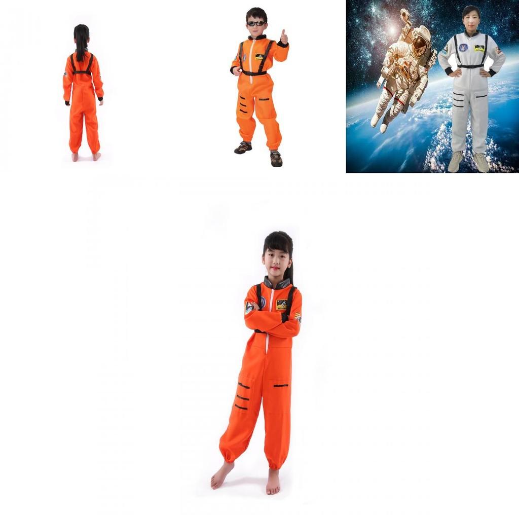 Astronaut Cosplay Kostüm für Kinder Polyester Jumpsuit mit Weltraumthema für Kostümveranstaltungen