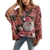 XY-LK01-Pullover hollow blouse 3D printed sweater spring and summer new
