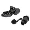Quality 3 Pin Wiring Harness Trailer Connector Space Saving Plug for European Tractor and Boat Equipment