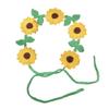 Soft Knitted Flower Hairband Adjustable Headwrap For Sensitive Scalp Beach Wedding Or Daily Use