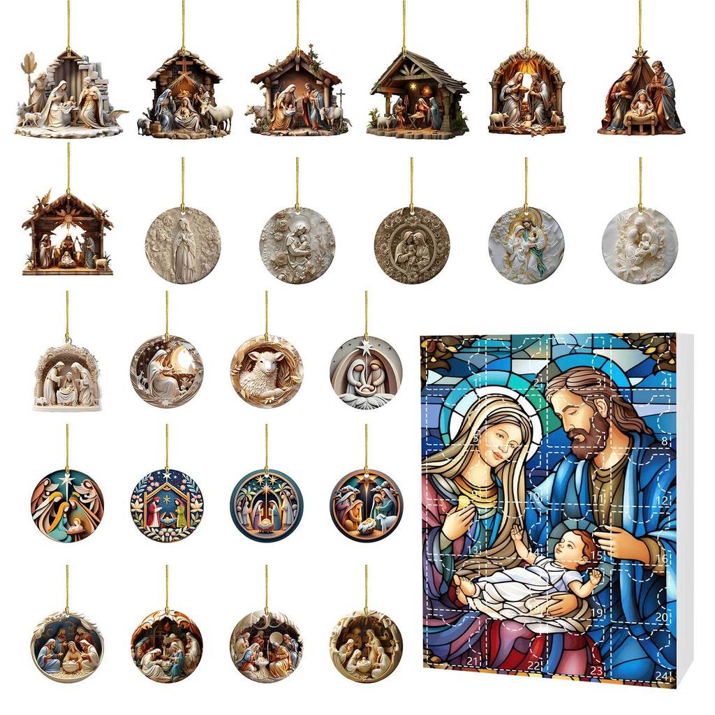 Osterkalender Überraschungsbox Acryl Hängeornament Für Feiertagsgeschenk Dekoration