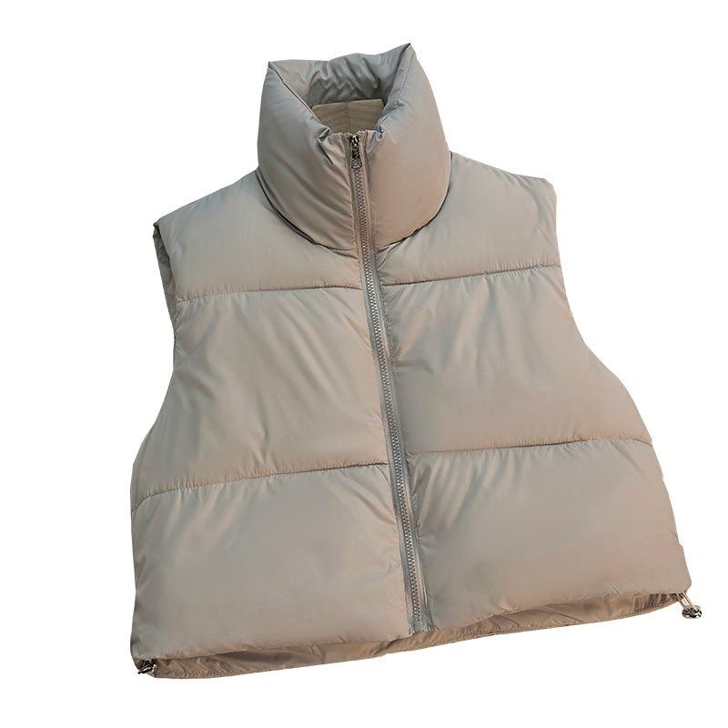 Autumn and winter women's vest vest five-color short sleeveless cotton vest women