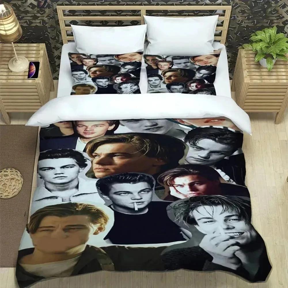 Movie Titanic Leonardo DiCaprio Bedding Set Duvet Cover Bed Set Quilt Cover Pillowcase Comforter king Queen Size Boys Adult
