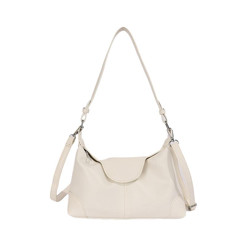 Summer new fresh armpit bag women's soft leather fashion large capacity casual shoulder bag crossbody