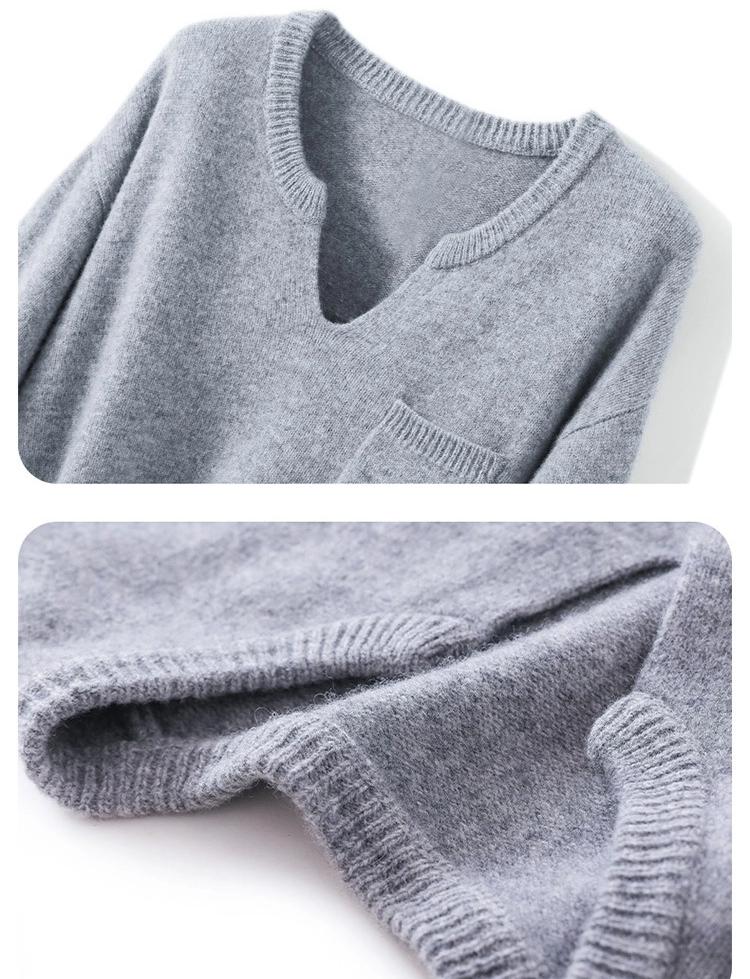 Casual Two-Piece Plus Size Wide-Leg Pants Knitwear Suit with Pockets