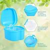 Dental Denture Box With Net Bath Case Container Tips Dentures Artificial False Teeth Storage Boxes Organizer Tooth Box Appliance