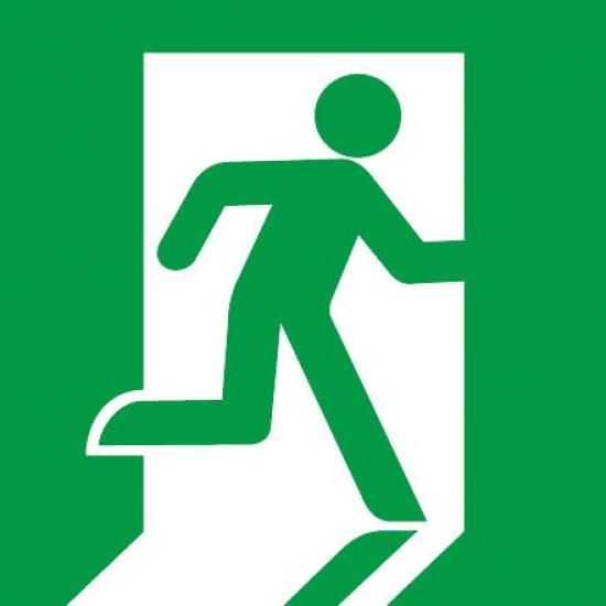 Toshiba Lighting LED Emergency Exit Sign Class C High Panel, Brightness, ET-10701