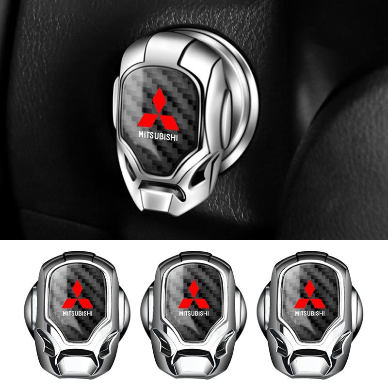 Car Styling ONE-CLICK Start Buttons Protective Cover Decor For Mitsubishi Mirage G4 DV5