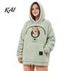 Warm Fleece Pet Holder Cat Hoodie with Pouch, Carrier Sweatshirt for Dog & Cat, Hooded Pullover, Hands Free Pouch Kangaroo Pocket, Drop Shoulder