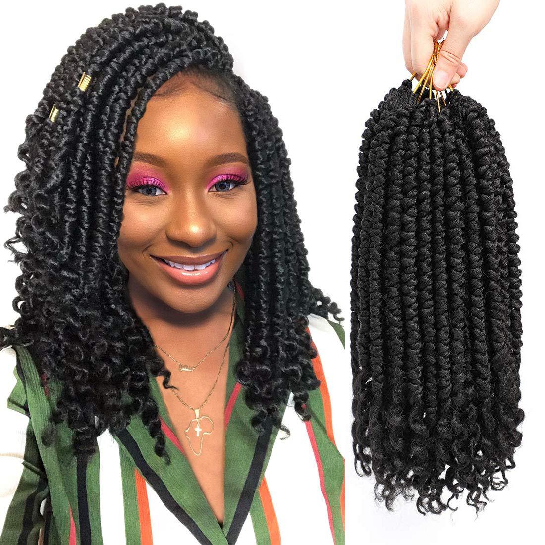 Best-selling High-quality Fiber Heat-resistant Deep-wave Braided Crochet Synthetic Bohemian Style Single Weft Dreadlocs (as the picture,8)
