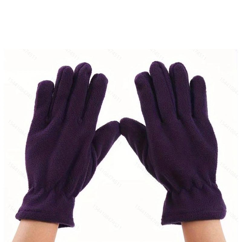 Winter Warm Gloves Women Men Polar Fleece Gloves Cold Resistance Wind Waterproof Warm Outdoor Running Cycling Skiing Mittens