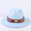 Popular European and American Classic Simple Flat-brimmed Top Hat Men's and Women's Fashionable and Elegant Versatile Jazz Hat Top Hat
