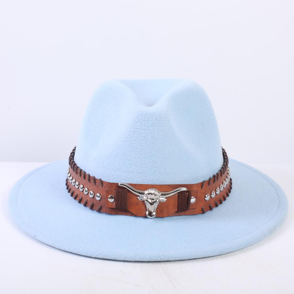 Popular European and American Classic Simple Flat-brimmed Top Hat Men's and Women's Fashionable and Elegant Versatile Jazz Hat Top Hat