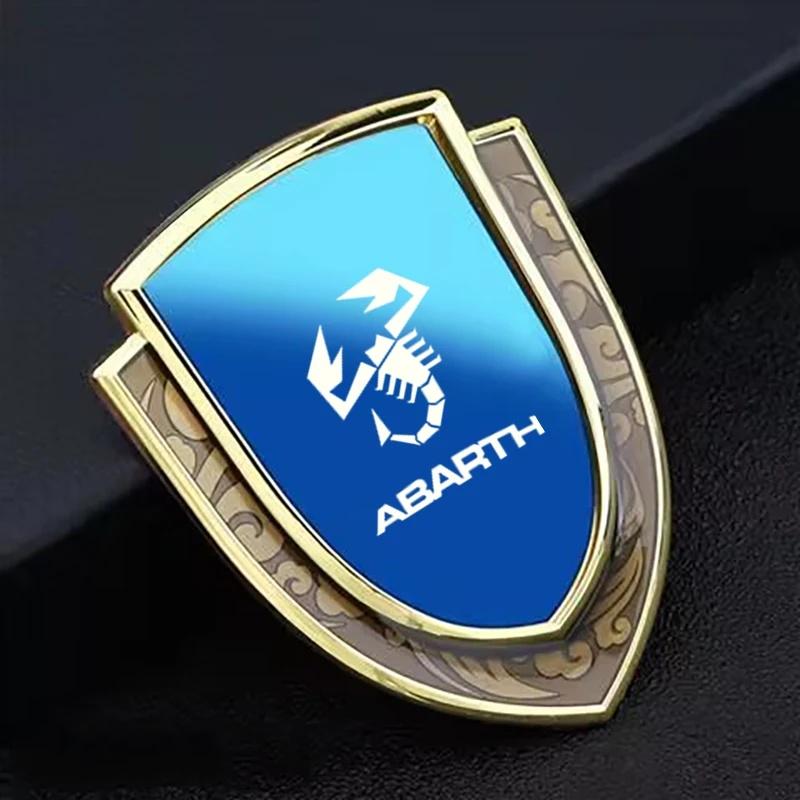 

Abarth Emblem Sticker for Fiat 500, 3D Metal Shield Scorpion Badge, Fit Fiat 500 Abarth 595 695, Auto Exterior Accessories