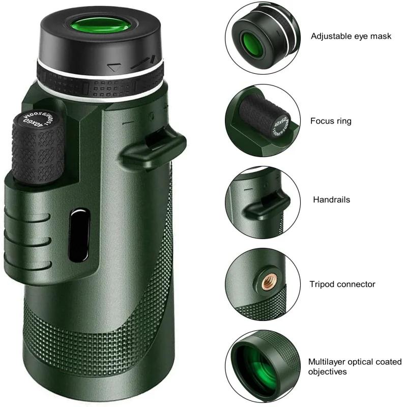 Professional Telescope 80X100 Zoom Monocular Telescope Night Portable Powerful Binoculars For Hunting Camping
