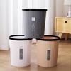 Garbage Bin with Pressure Ring No Lid Space-Saving Plastic Kitchen