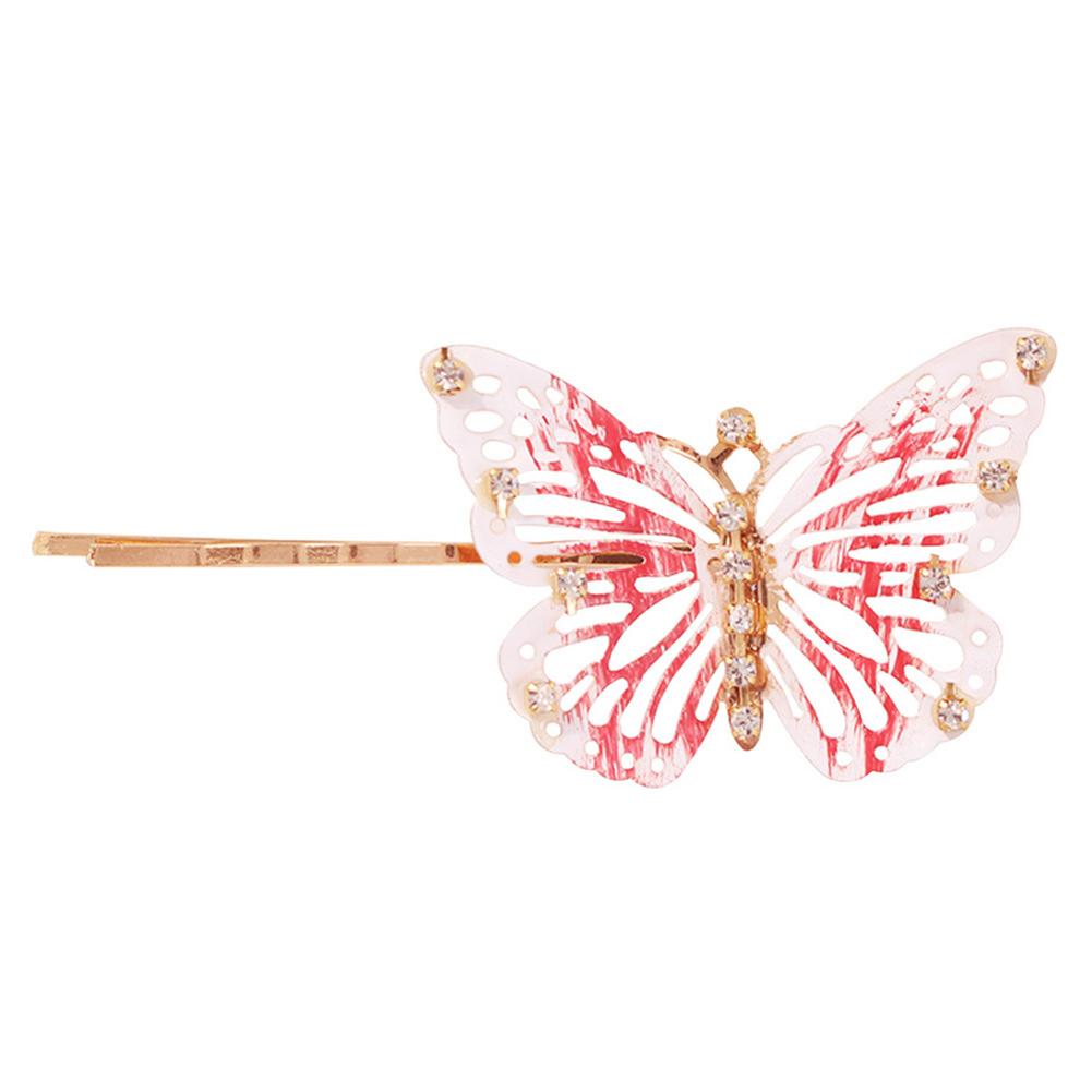 Damen Mode Metall Tierform Strass Haarspange zum Frisieren
