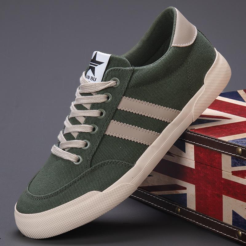 2026 Spring Men's Trendy Canvas Shoes - Versatile Korean Style, Breathable, Comfortable Casual Skate Footwear