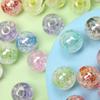 10Pcs 16mm/18mm/20mm Color Acrylic Crack Beads For Jewelry Making DIY Necklace Process Beads