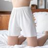 Summer Ice Silk Safety Pants for Women Fashion Wavy Threaded Home Bottoms Anti-exposure No Curling Outside Three-quarter Shorts