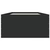 Bed Frame Black 75x190 cm Particleboard